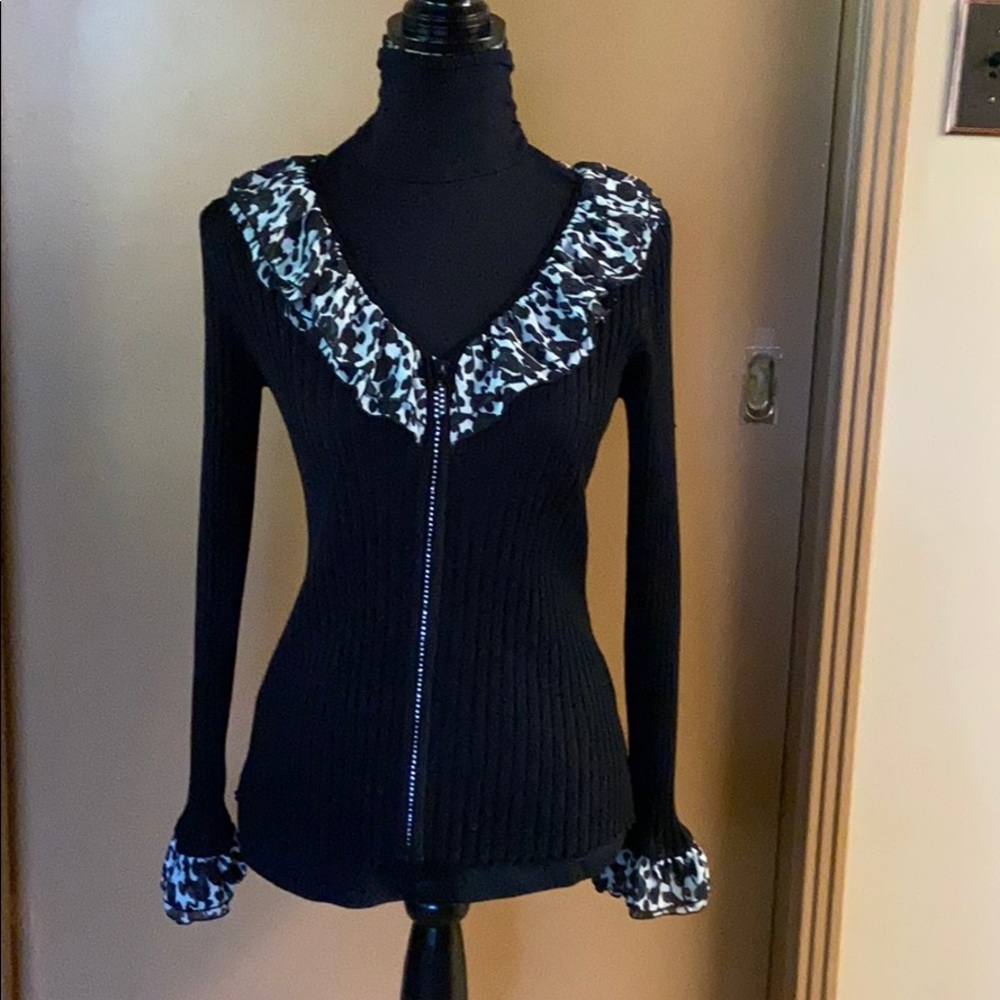 Belldini Zip-Up Cardigan